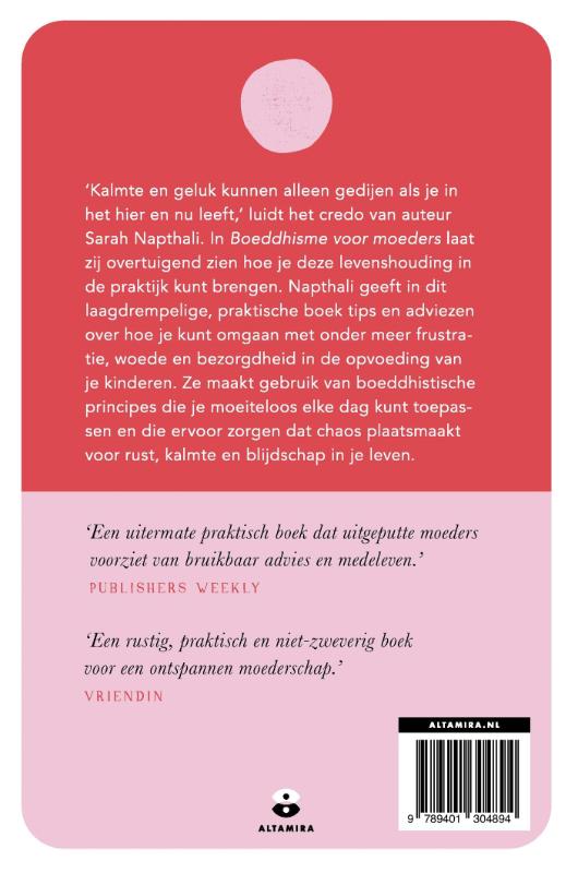 Achterkant van Boeddhisme voor moeders