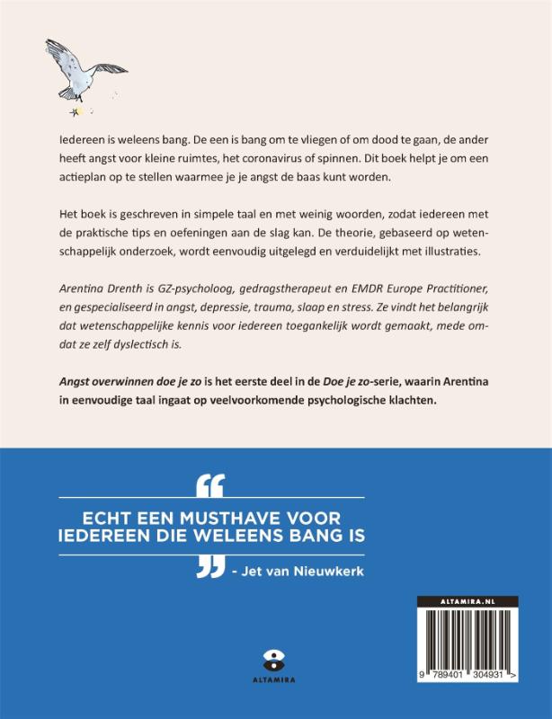 Achterkant van Angst overwinnen doe je zo