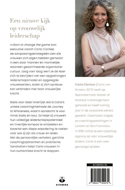 Achterkant van Born to change the game