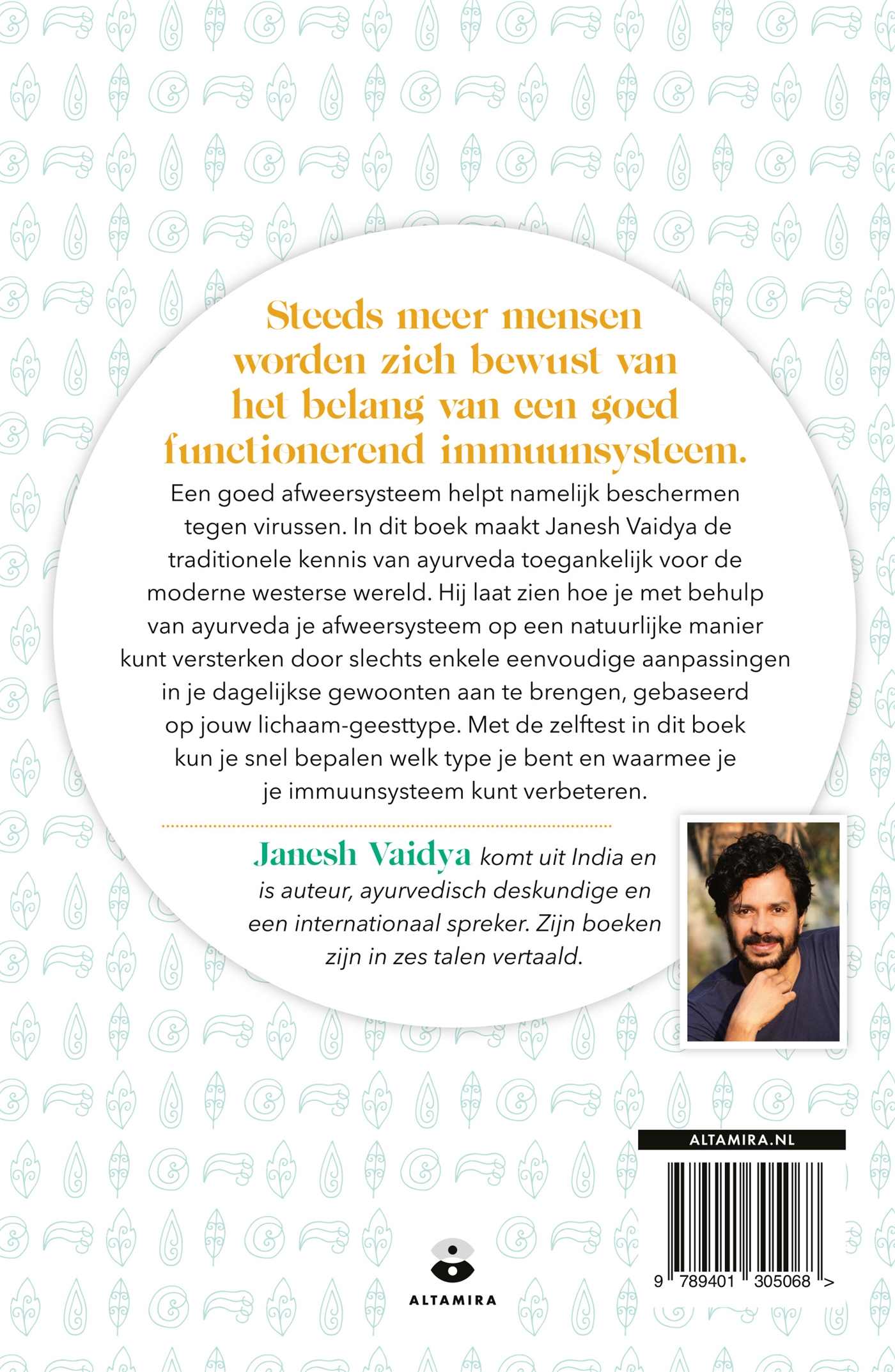 Achterkant van Boost je immuunsysteem met ayurveda