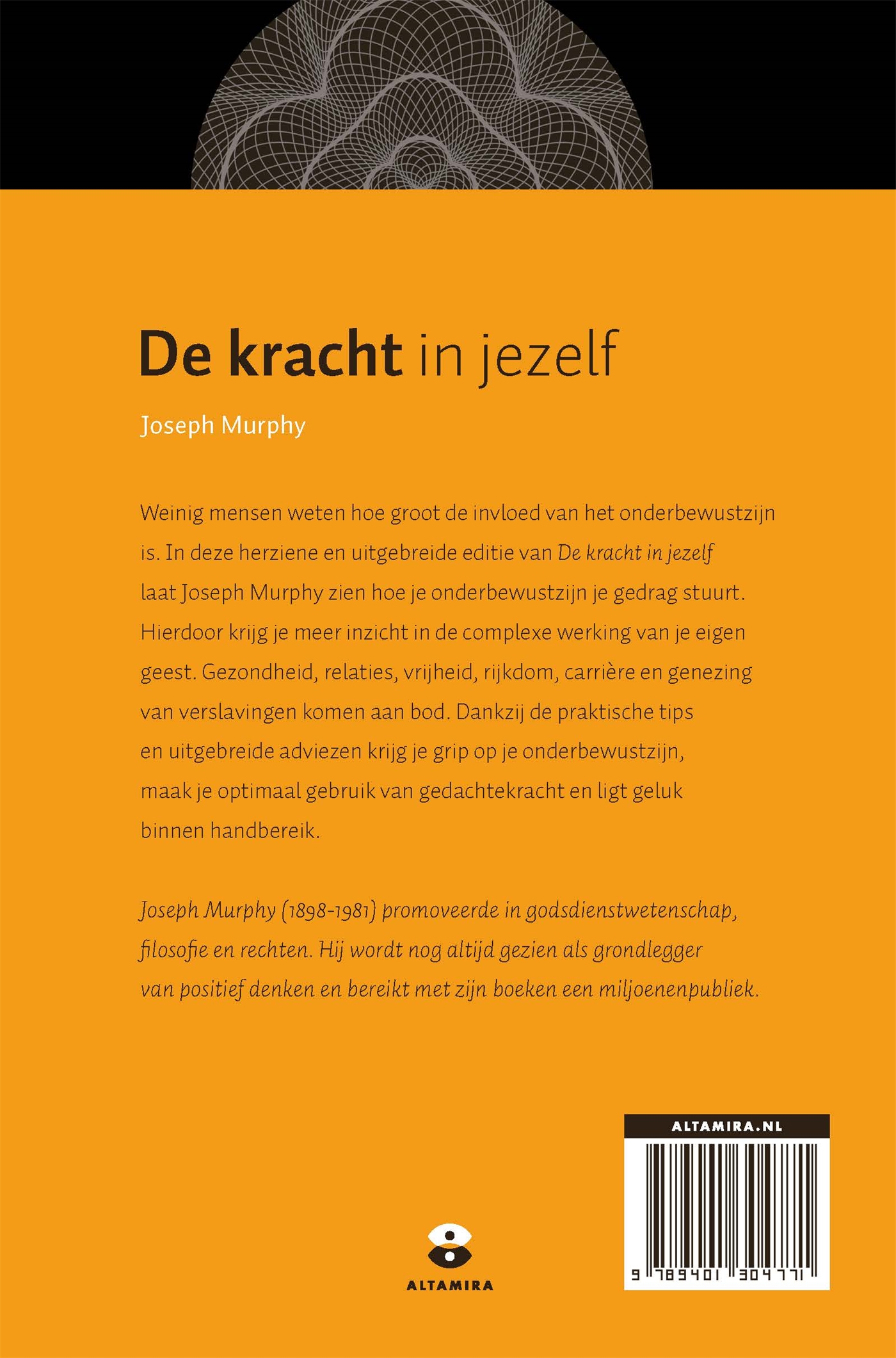 Achterkant van De kracht in jezelf