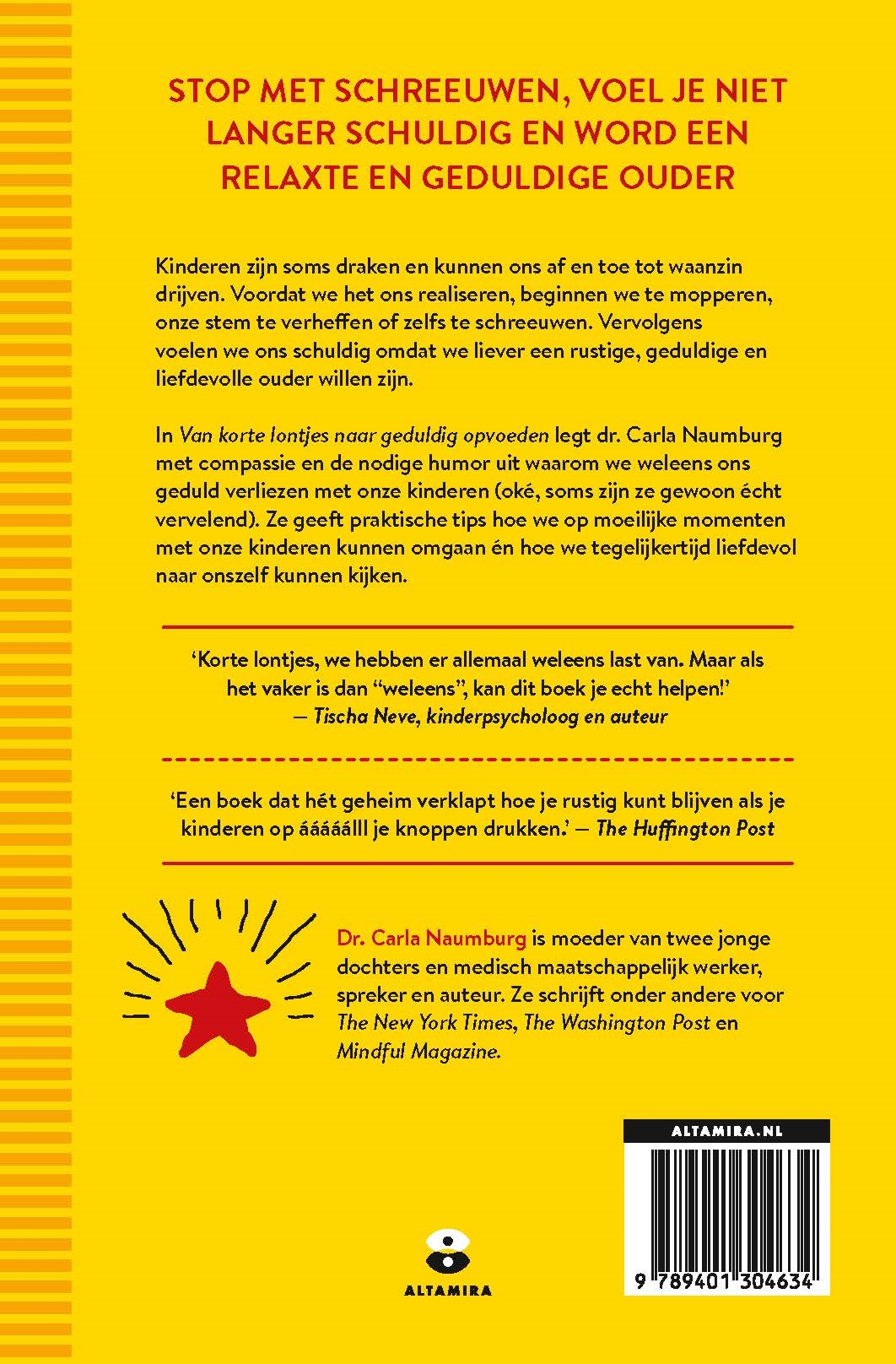 Achterkant van Van korte lontjes naar geduldig opvoeden