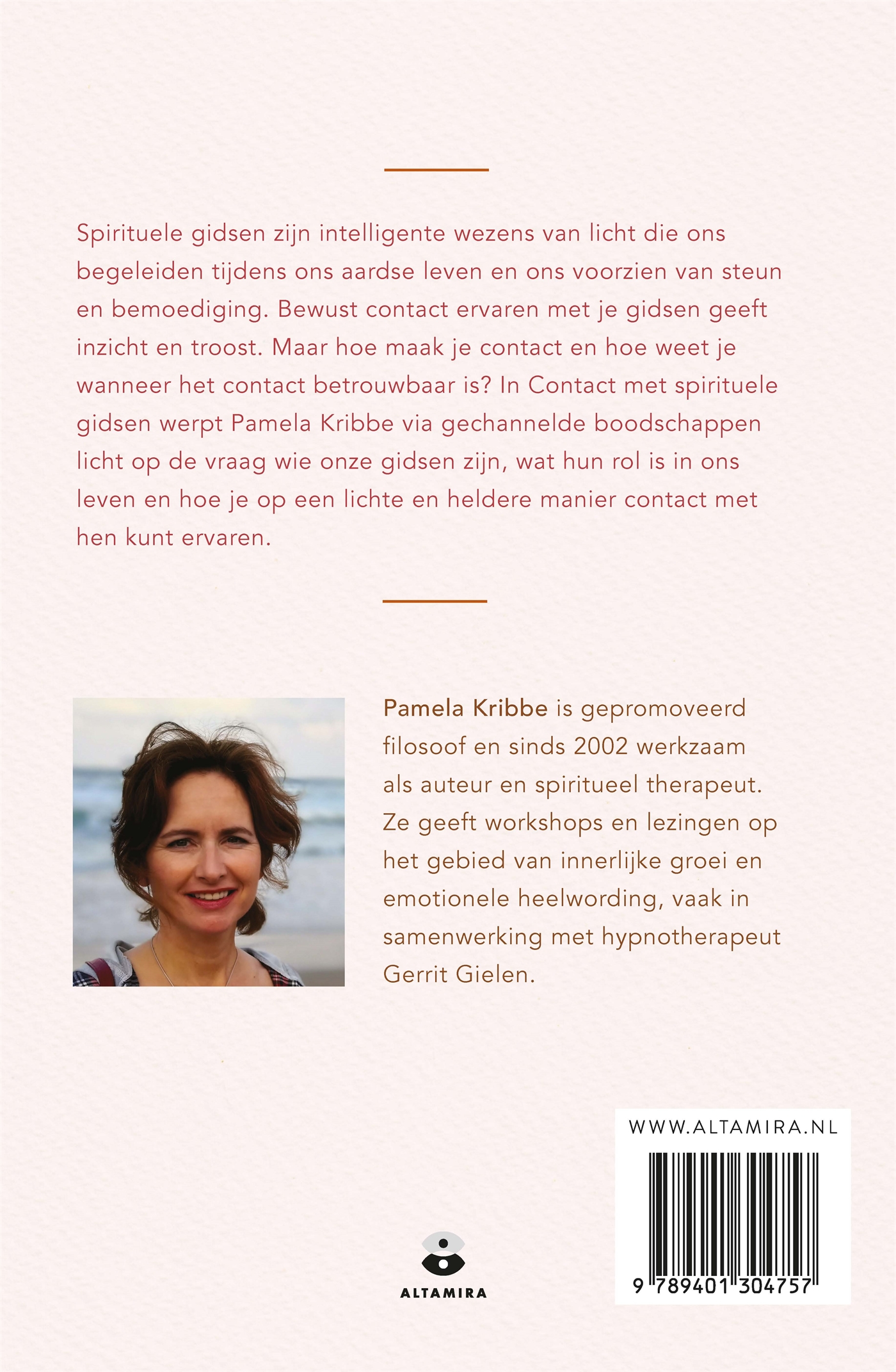 Achterkant van Contact met spirituele gidsen