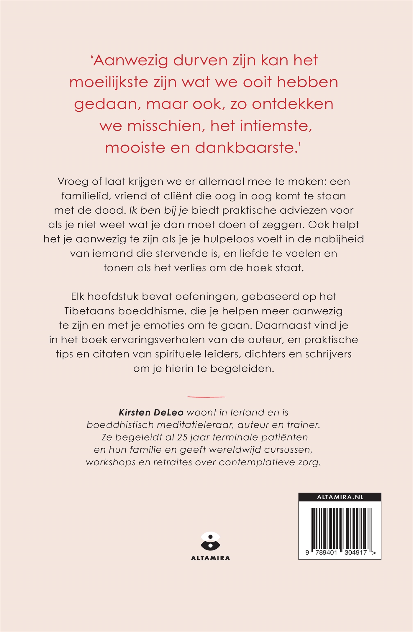 Achterkant van Ik ben bij je