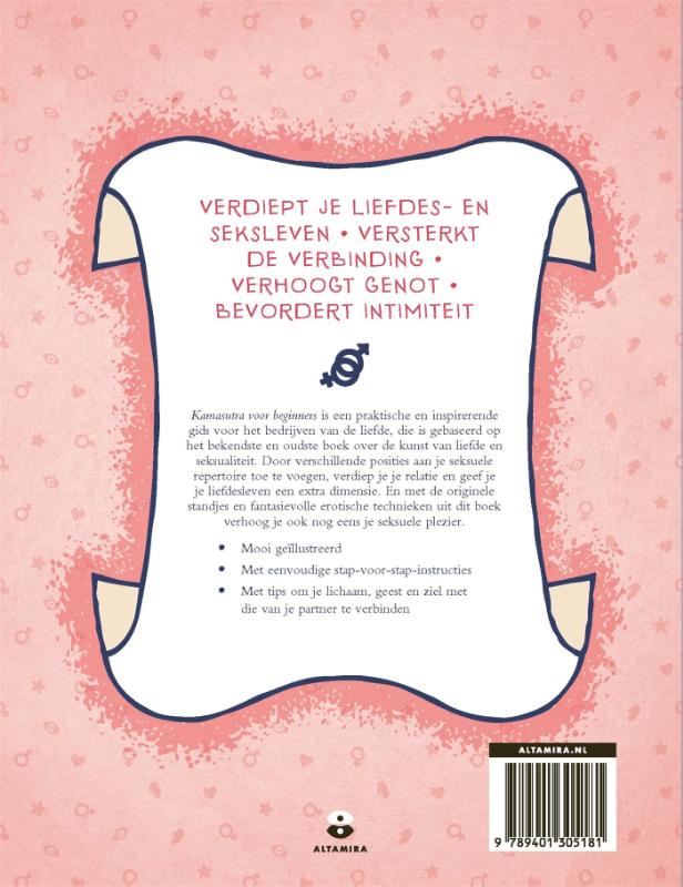 Achterkant van Kamasutra voor beginners