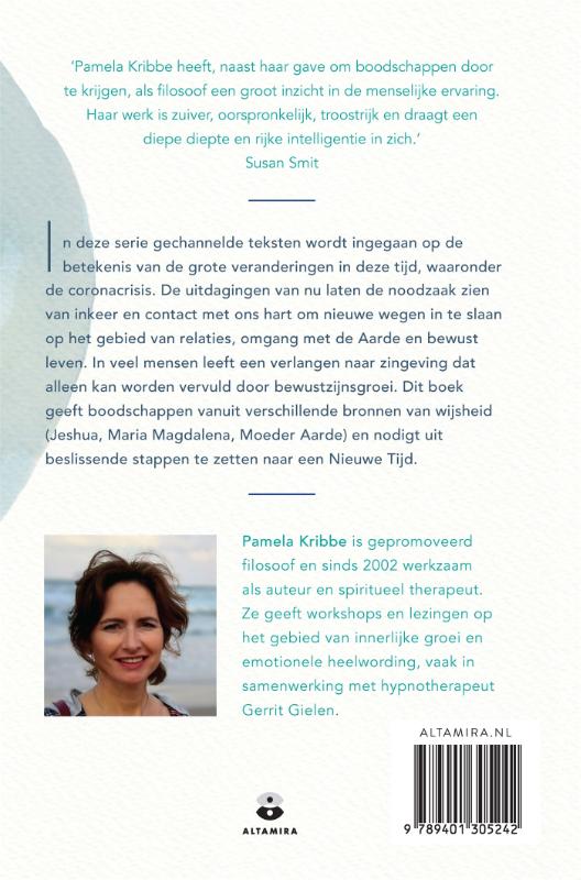Achterkant van Op weg naar een nieuwe tijd