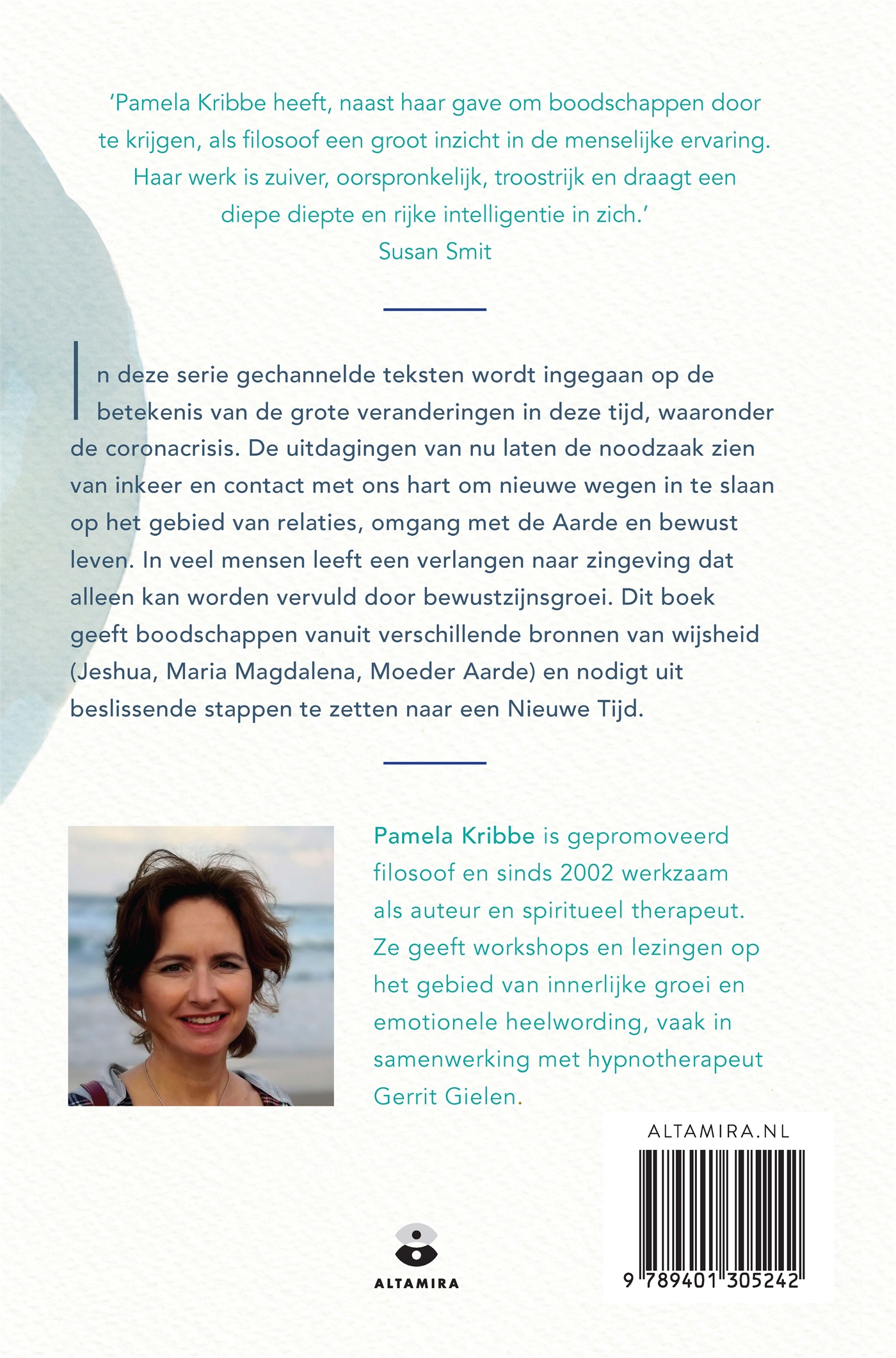 Achterkant van Op weg naar een nieuwe tijd