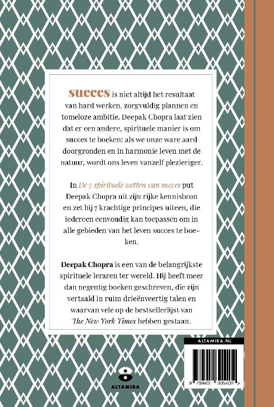 Achterkant van De 7 spirituele wetten van succes