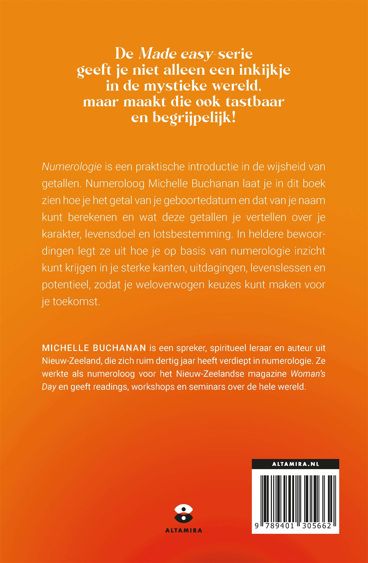 Achterkant van Numerologie - Made easy