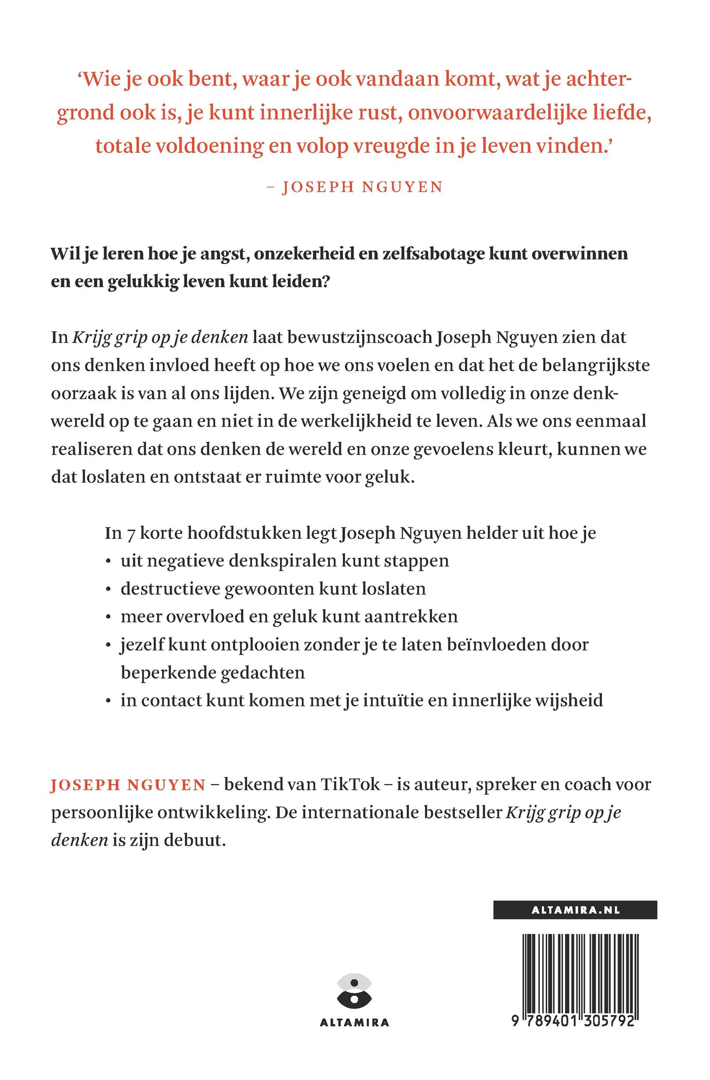 Achterkant van Krijg grip op je denken