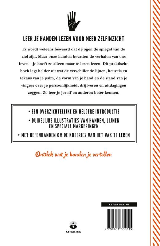 Achterkant van Handlezen