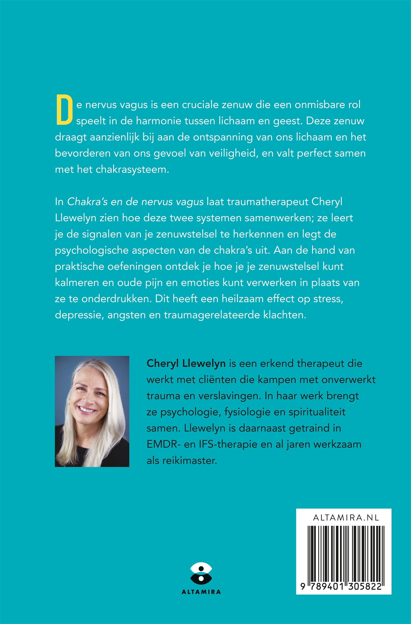 Achterkant van Chakra's en de nervus vagus