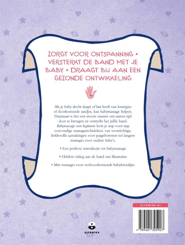 Achterkant van Babymassage voor beginners