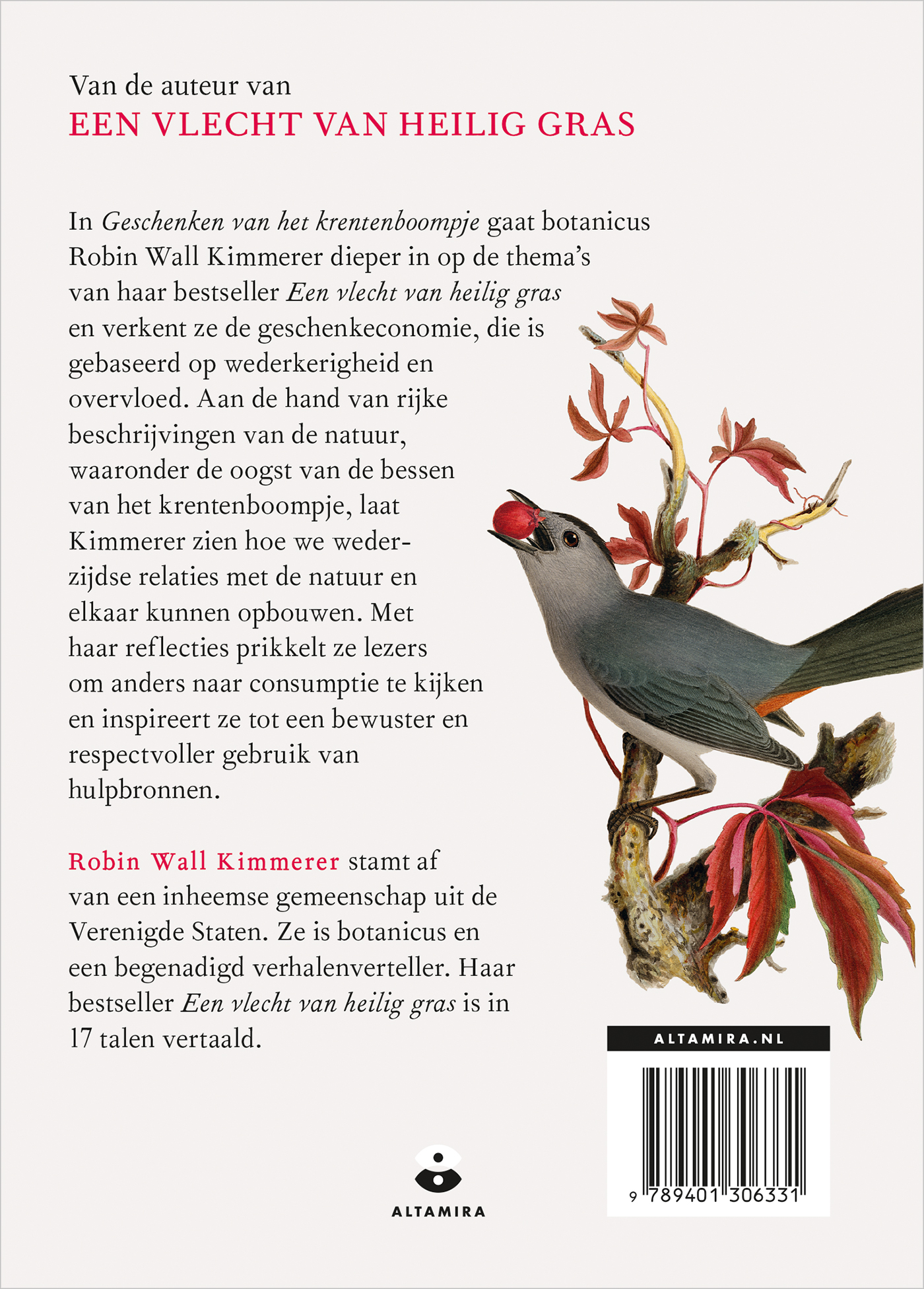 Achterkant van Geschenken van het krentenboompje