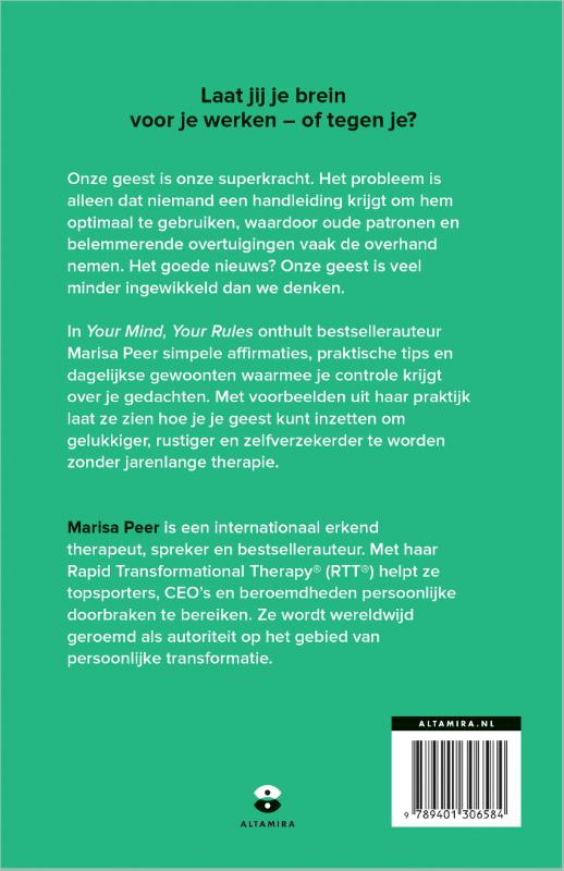 Achterkant van Your Mind, Your Rules