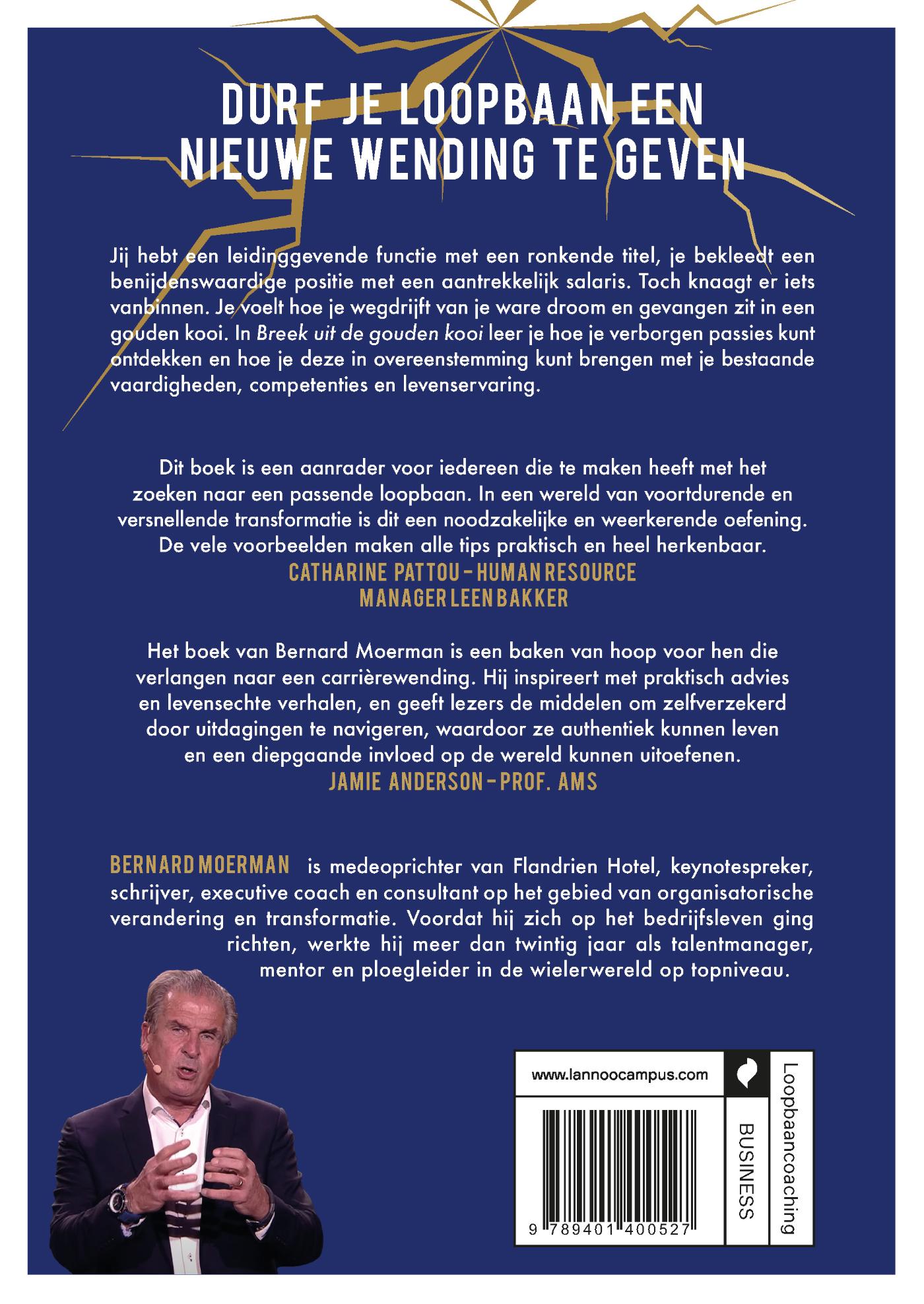 Achterkant van Breek uit de gouden kooi