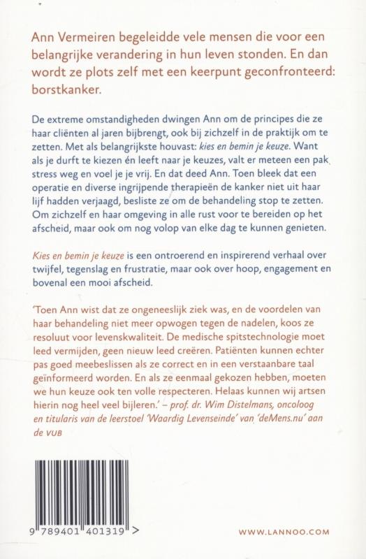 Achterkant van Kies en bemin je keuze