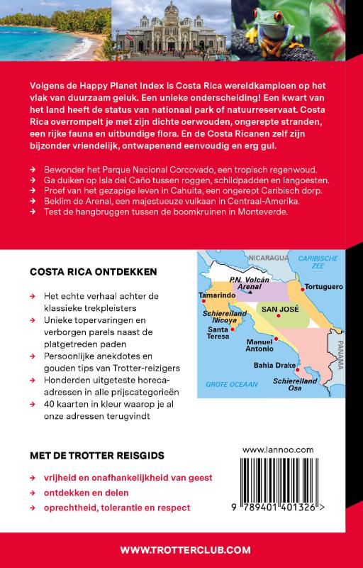 Achterkant van Costa Rica