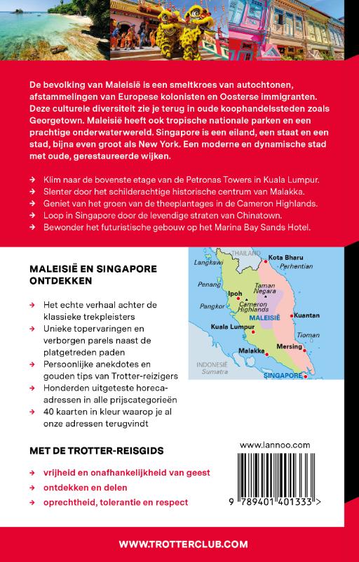 Achterkant van Maleisië / Singapore