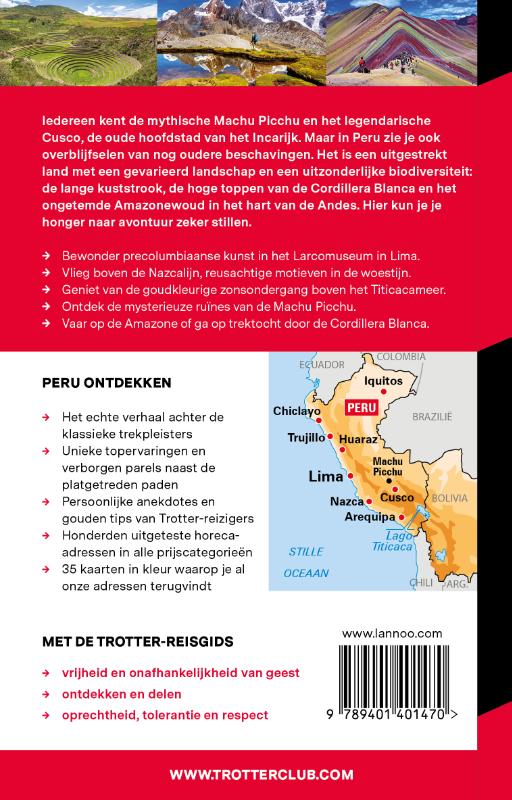 Achterkant van Trotter Peru