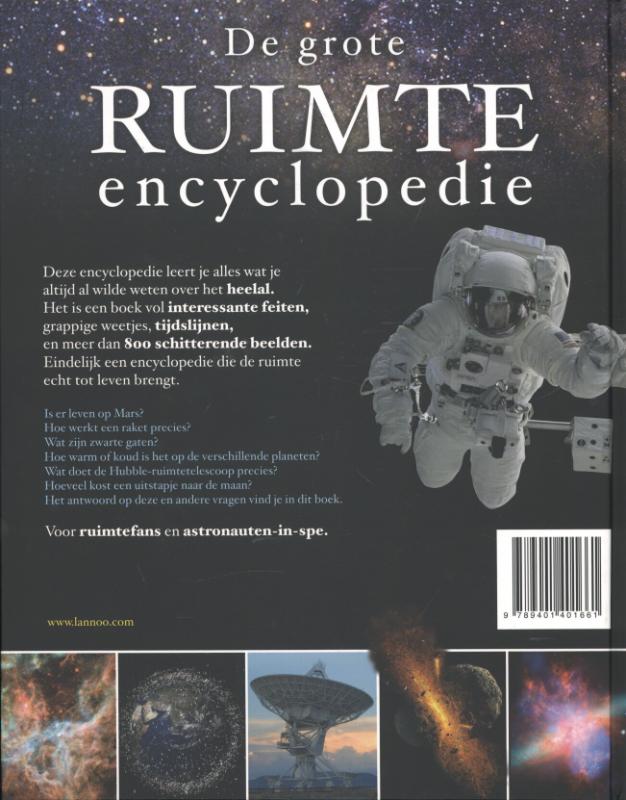 Achterkant van De grote ruimte encyclopedie