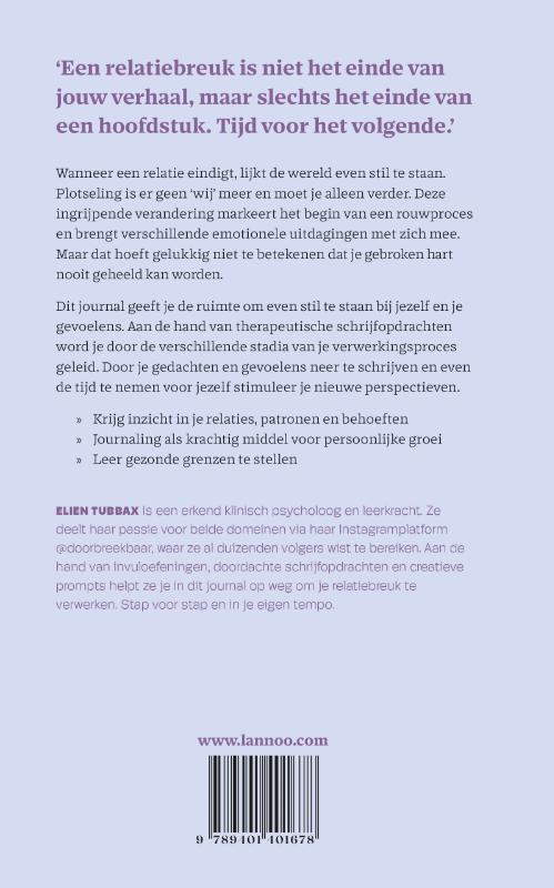 Achterkant van Therapy journal: Relatiebreuk