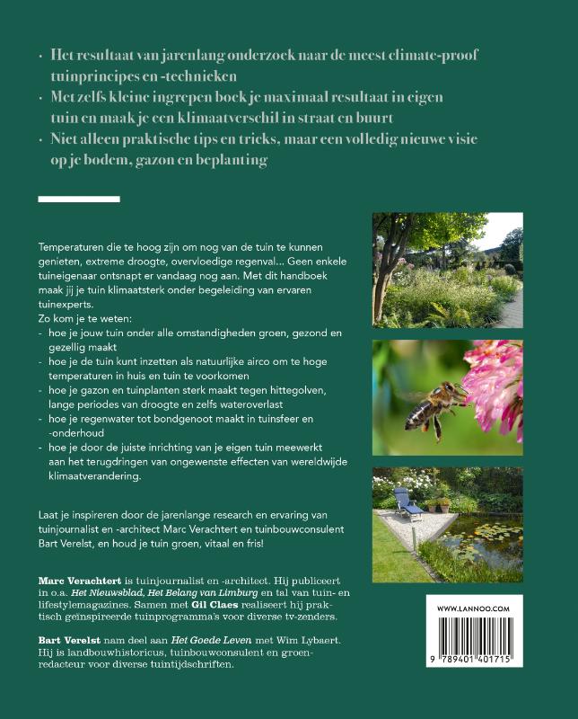 Achterkant van Handboek voor de klimaattuin