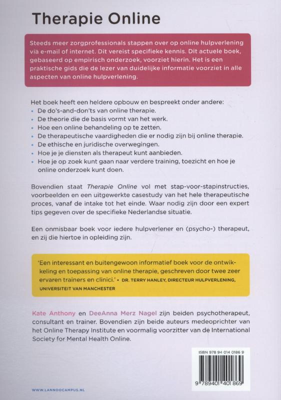 Achterkant van Therapie Online