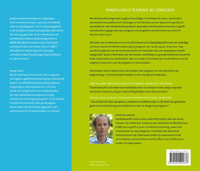 Achterkant van Mindfulnesstraining bij jongeren