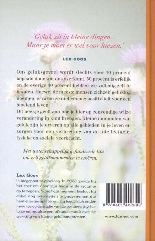Achterkant van Kleine momenten van geluk
