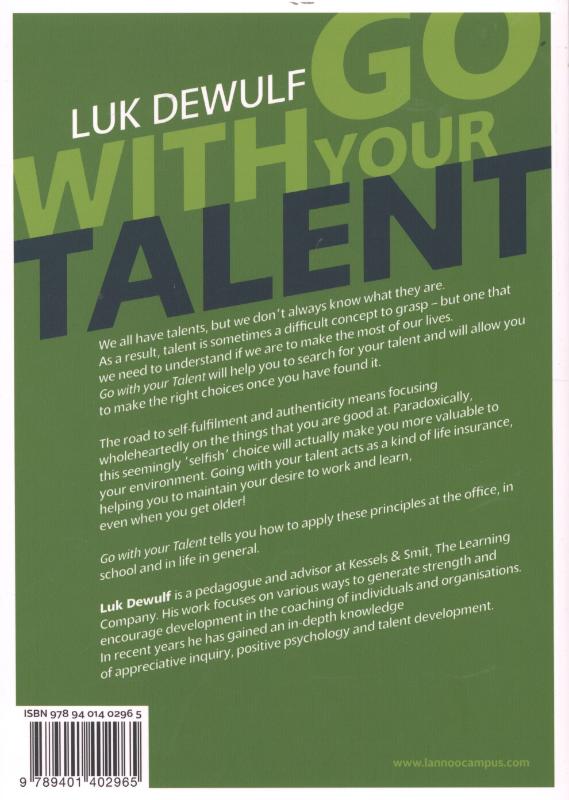 Achterkant van Go with your talent
