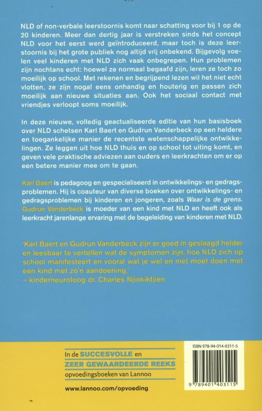 Achterkant van Mijn kind heeft NLD