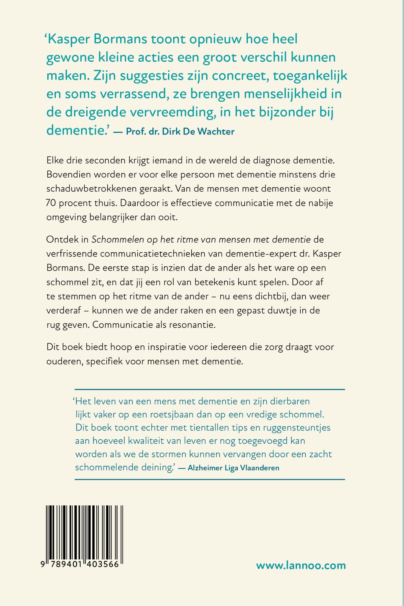 Achterkant van Schommelen op het ritme van mensen met dementie