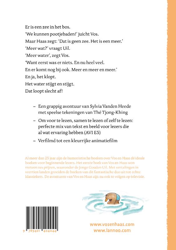Achterkant van Vos en Haas redden het bos