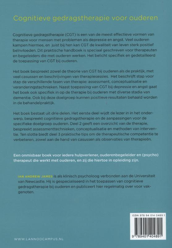 Achterkant van Cognitieve gedragstherapie voor ouderen