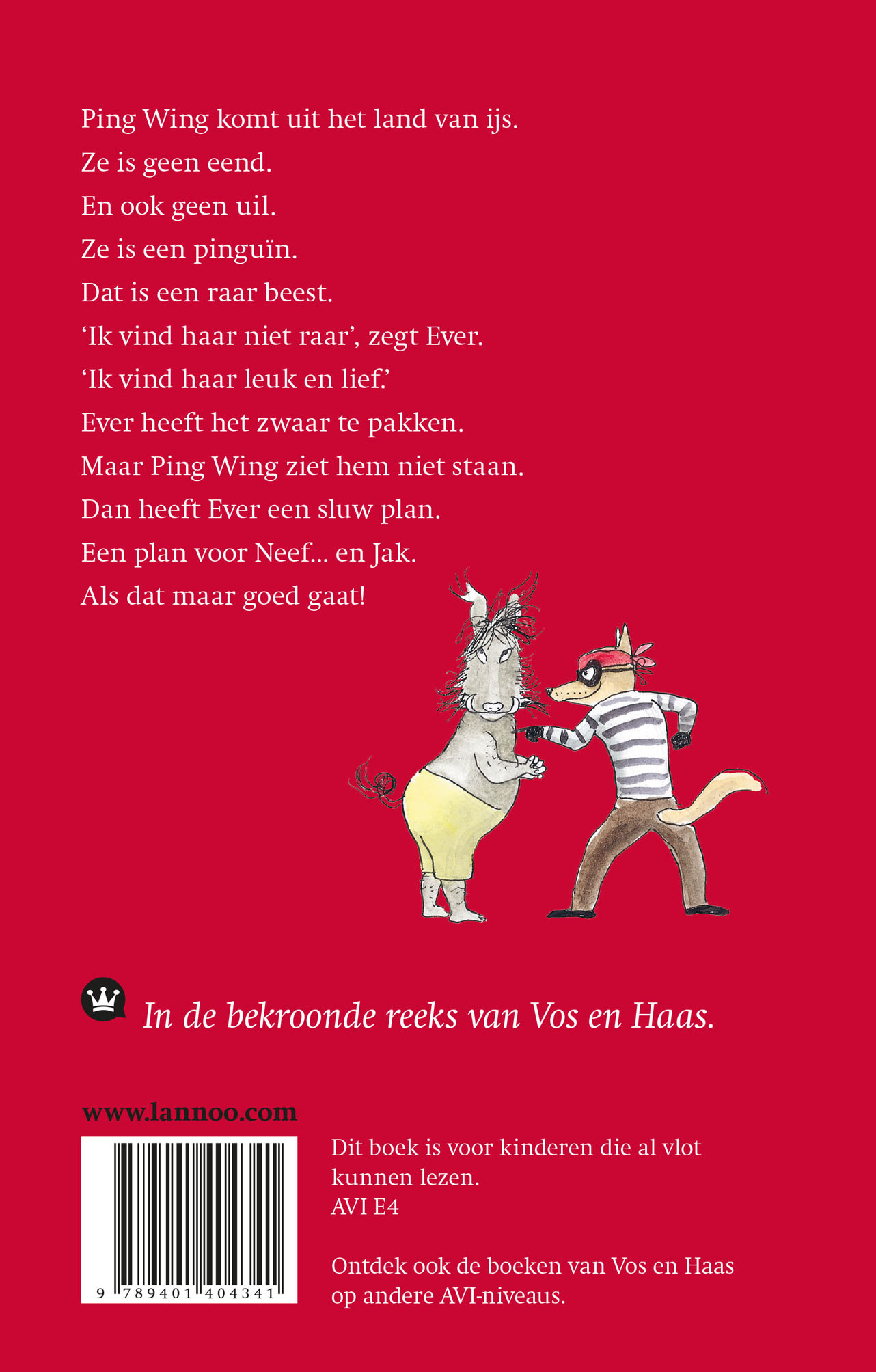 Achterkant van Vos en Haas - Waar is het ijs?