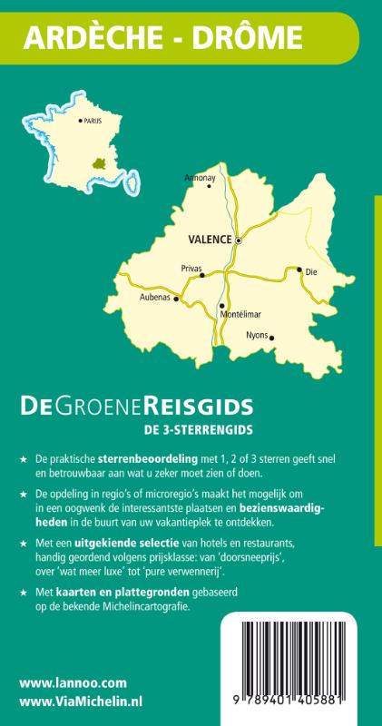 Achterkant van Ardeche-drome