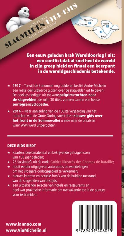 Achterkant van Gids voor de slagvelden 1914-1918