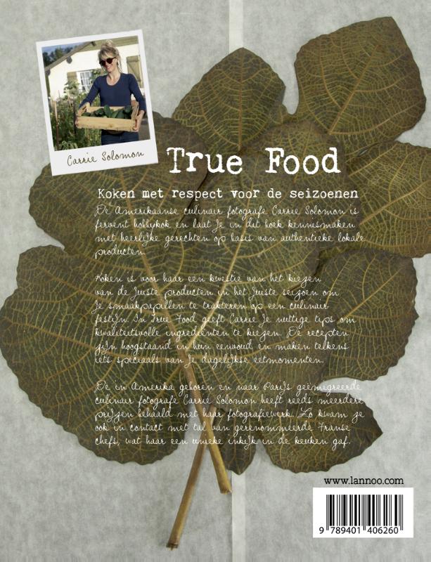 Achterkant van True Food