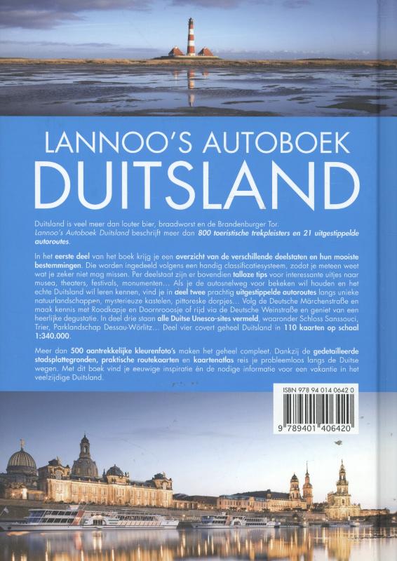 Achterkant van Lannoo s autoboek Duitsland