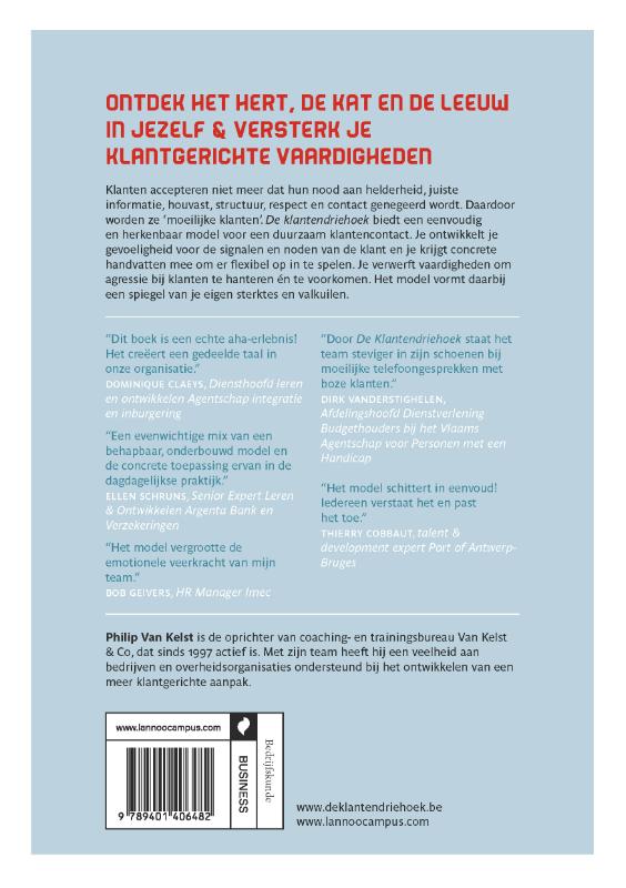 Achterkant van De klantendriehoek