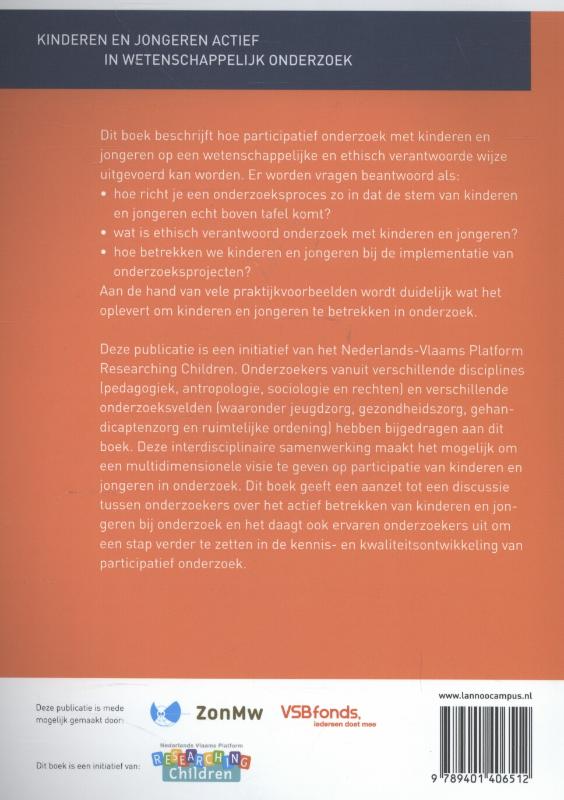 Achterkant van Kinderen en jongeren actief in wetenschappelijk onderzoek