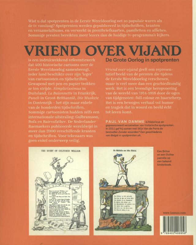 Achterkant van Vriend over vijand