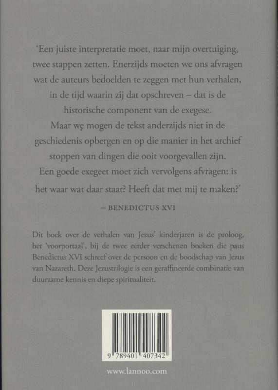 Achterkant van Jezus van Nazareth
