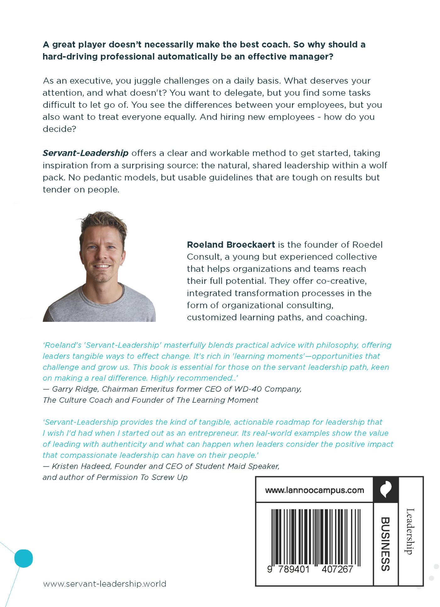 Achterkant van Servant-Leadership