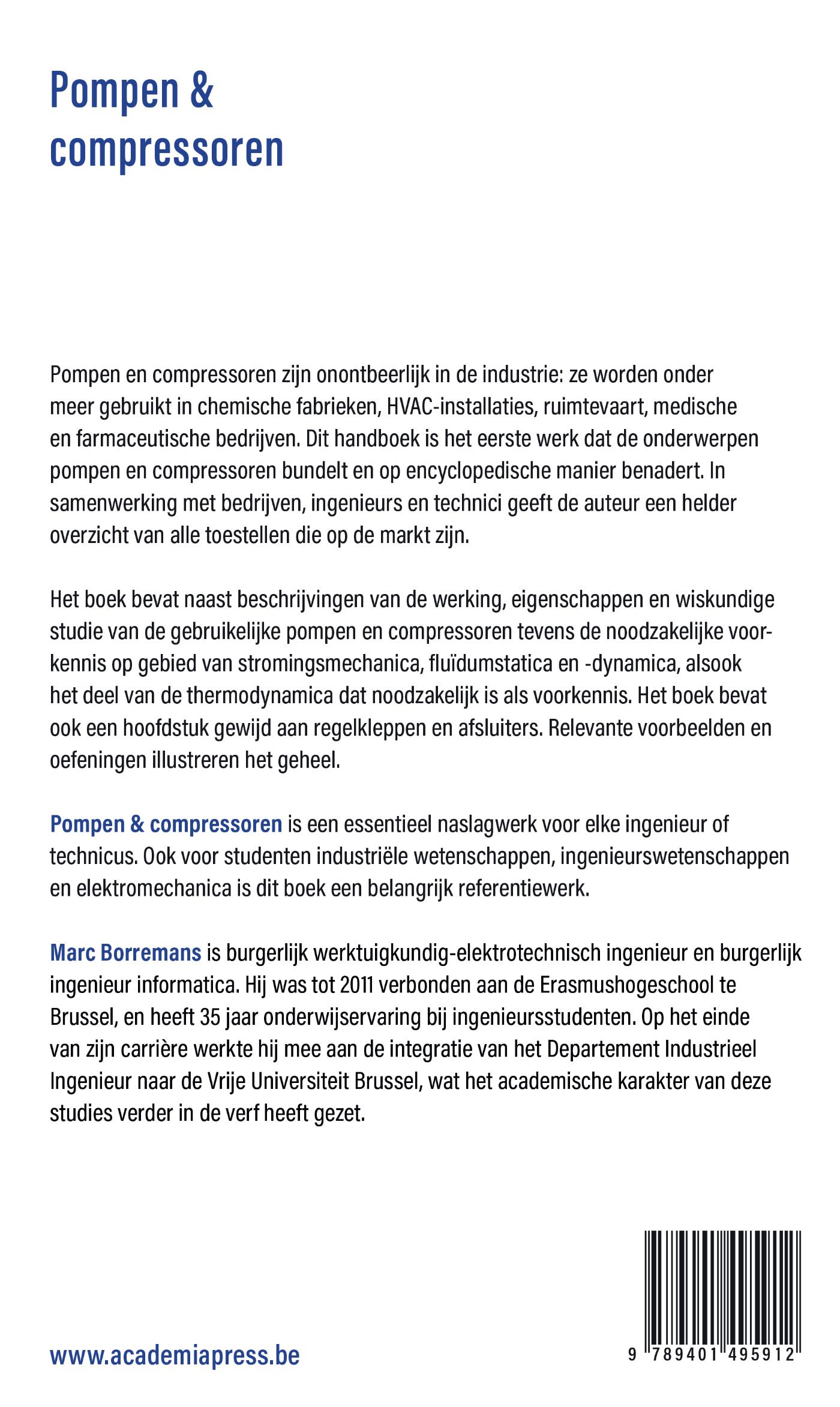 Achterkant van Pompen en compressoren