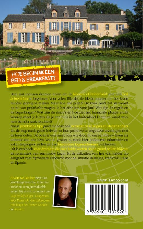 Achterkant van Hoe begin ik een Bed and Breakfest?