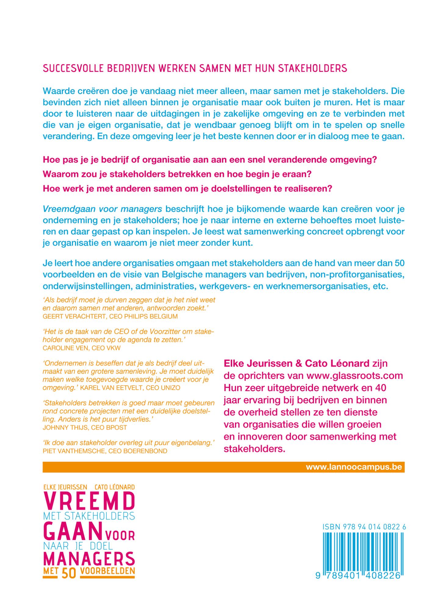 Achterkant van Vreemdgaan voor managers
