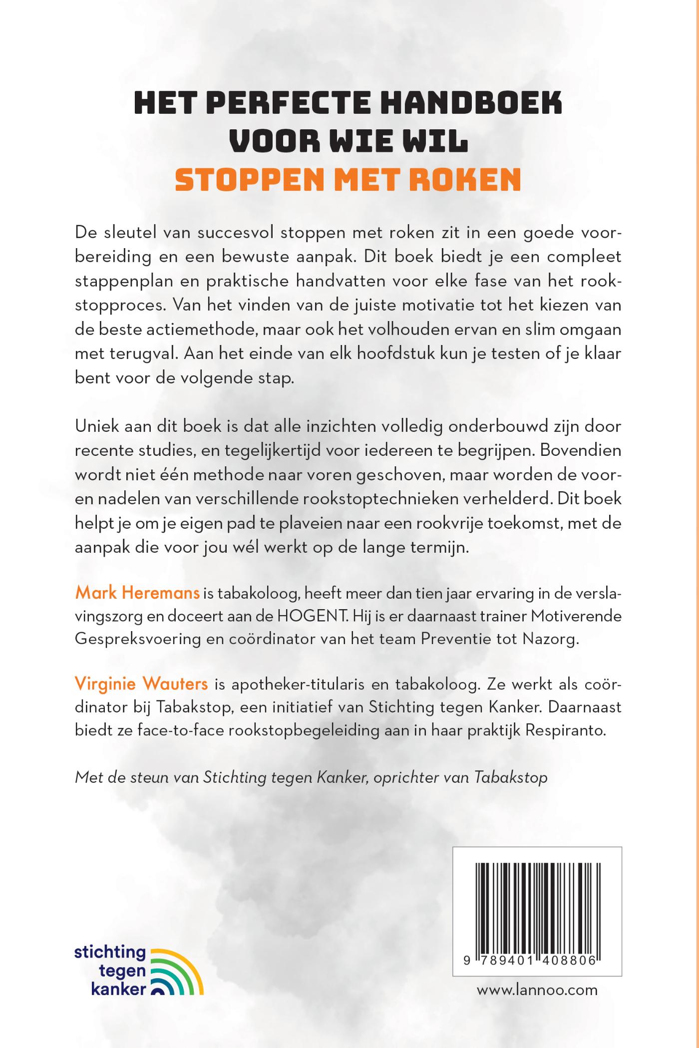 Achterkant van Nu stop ik echt met roken