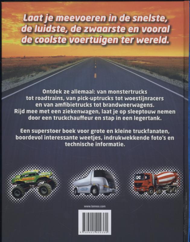 Achterkant van Super trucks